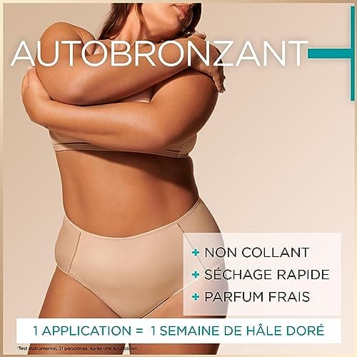 GARNIER Ambre Solaire - Natural Bronzer - Brume Autobronzante Hydratante & Apaisante - Hâle Doré & Lumineux Pendant 1 Semaine - À l'Huile D'Abricot - Vegan & Cruelty Free - Corps - 150 ml - Image 3