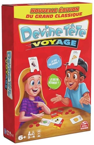 Devine Tête Voyage - Jeu de Société Famille - Bandeaux et Devinettes - Devinez L’Illustration De La Carte Qui Est sur Votre Tête - Jeu De Cartes - Version Française - Jouet Enfant 6 Ans et + - Image 7