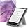 MoKo Universal Case for 6 Inch 6.8 Inch 7 Inch Kindle eReaders Fire Tablet - Kindle/Voyaga/Lenovo/Sony Kindle E-Book E-Reader Tablet, PU Case with Adjustable Stand and Hand Strap, Purple Gold Marble - Image 3