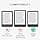 kwmobile Case Compatible with Amazon Kindle (2022/2024) Case - Magnetic Flip Case Tablet eReader Leatherette - Orange-Black-White - Image 8