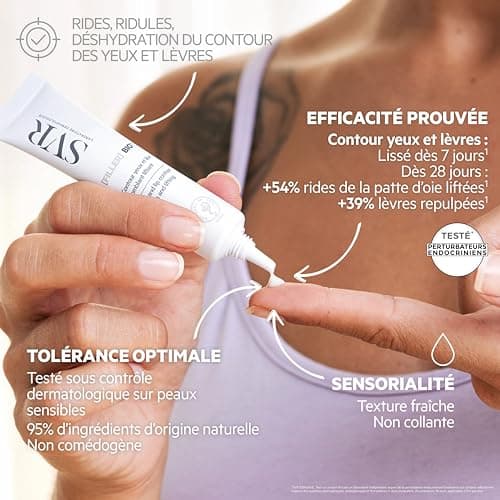 SVR – Filler Biotic – Eye & Lip Contour – Fills wrinkles, smoothes and lifts – For sensitive skin – Peptides, Stabilized Vitamin C, Hyaluronic Acid – 15 ml - Image 6