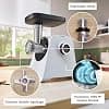 Bosch, MultiPower Series 4 Meat Grinder Powerful 1900 Watt Motor Meat Grinder Sausage Topper, White, MFWS420W - Image 5