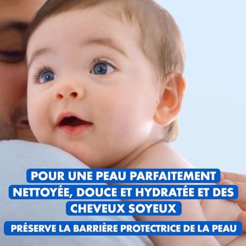 Mixa Bébé Gel 2 en 1 Corps et Cheveux Très Doux - À l'Huile d’Amande Douce -Hypoallergénique - pH Neutre - Maxi Format Familial 750 ml - Image 4