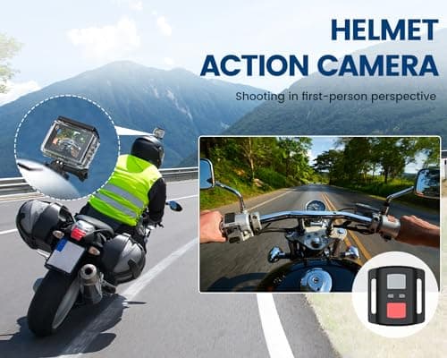 4K60FPS 48MP Touch Screen Sports Action Camera with 64GB Card, 40M Waterproof Cameras, EIS 170° Marine Cameras with WiFi Remote Control, 2 x 1350 mAh Various Accessories - Image 8