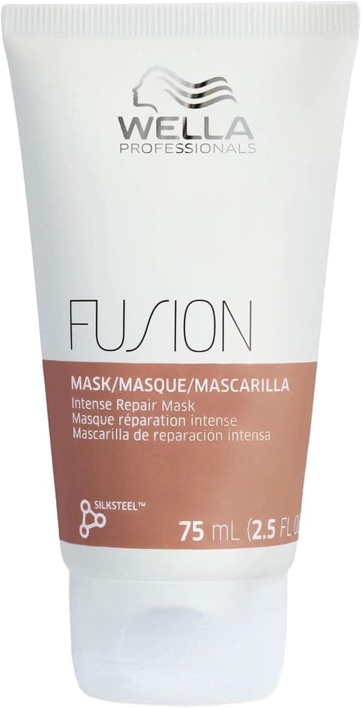 Wella Professionals Fusion Intense Repair Mask - Deep Repair Hair Mask with Amino Acids - Intensive Care for Broken Hair - Smoothing Treatment for Breakage - 75ml - Image 1