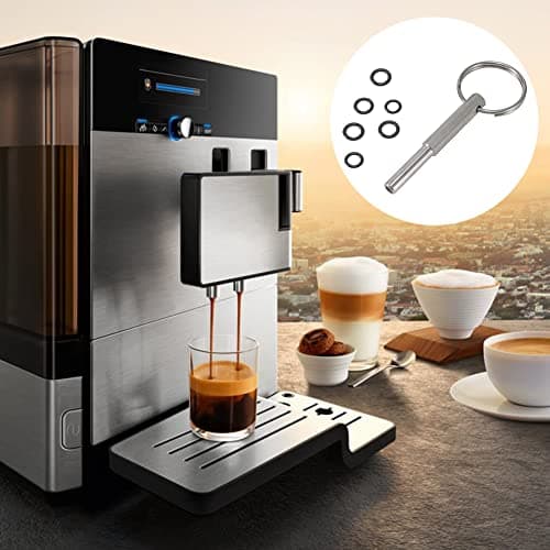 Oval Head Coffee Machine Wrench with Key Ring and 6 Rubber Rings, Oval Screwdriver Drive Bit Coffee Machine Repair Tools Compatible with Nespresso Jura Krups AEG - Image 7