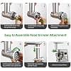 Gdrtwwh Meat grinder accessory Suitable for Kenwood Chef (KVC, KVL, KCC) and kMix (KMX), with 2 sausage filling tubes and 4 grinding plates - Image 7