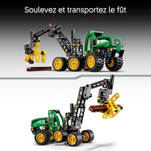 LEGO Technic The Slaughterer John Deere 1470H – Construction Toy – STEM Model with Rotating Arm & Functional Grapple – Gift Idea for Boys or Girls from 7 Years Old 42218 - Image 6