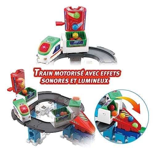 VTech - Marble Rush, Electronic Ball Circuit Super Sky Tower Set XL300E, Building Set, 143 Pieces, 10 Balls, Gift for Children from 4 Years Old - Image 5