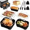 Air Fryer Accessories for Air Fryer Moulinex XXL 11L, Moulds Silicone Air Fryer Moulinex with Air Fryer Grill, Toast Grill, Cake Mould for Moulinex EZ942B - Image 2