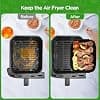 VINATO Air Fryer Silicone Moulds, 2 Pieces, 19 x 14 x 7 cm Accessories for Ninja Double Stack XL 9.5L SL400EU (SL400UK/AF400UK/AF300UK), Reusable Dish Oven, Microwave - Image 6