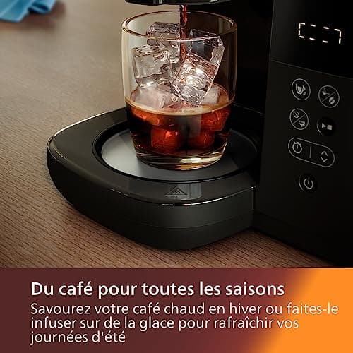 Philips All-in-1 Filter Coffee Maker - Integrated Conical Grinder for Fresh Beans - Prepare in a 1.25L Glass Pitcher or Directly in a Cup - Image 7