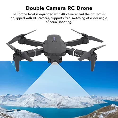 Drones with Camera for Adults, RC Drone 4 Axles Toys Foldable RC Quadcopter Toys Gifts for Boys Girls, High Position Hovering, Dual Camera - Image 3