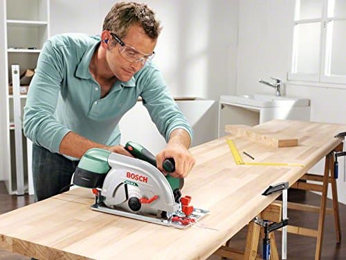 Bosch Scie circulaire PKS 66 A (sciage précis du bois, 1600 watts, profondeur de coupe max. 66 mm, dans une boîte) - Image 6