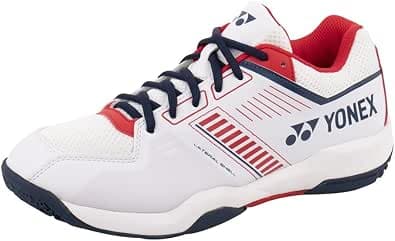 YONEX Power Cushion Strider Flow SHBSF1W Wide Badminto Shoes White/Red