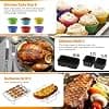 Air Fryer Mould, 20PCS Air Fryer Accessory for Ninja Air Fryer 10.4L AF500EU, Silicone Air Fryer Mould for Ninja Foodi Flex 10.4L, Air Fryer Accessories for Ninja Air Fryer (20PCS) - Image 5