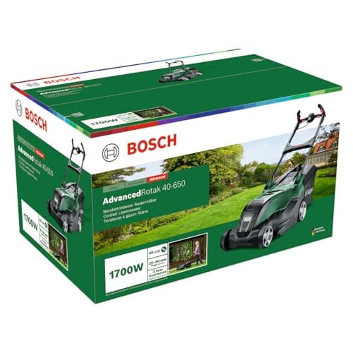 Bosch Tondeuse Filaire puissante AdvancedRotak 40-650 (pour tondre Votre pelouse ; Puissance du Moteur 1 700 W ; Largeur de Coupe : 40 cm) - Image 10