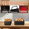 Air Fryer Accessories, Vernatti Air Fryer Ninja Foodi Mould AF400EU/AF300EU/AF500EU, 18pcs with Dish Silicone Air Fryer, Racks, Kitchen Oil Spray, Muffin Mould, Bread Pan, Oil Blotting Paper etc - Image 7