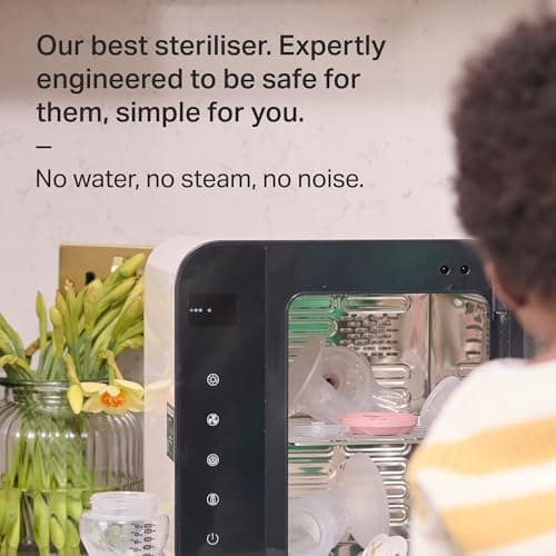 Tommee Tippee New & Improved Ultra UV Sterilizer, Drying & Storage for Bottles & Accessories, Kills Viruses & 99.9% Bacteria**, Vapor-Free, Slate - Image 6