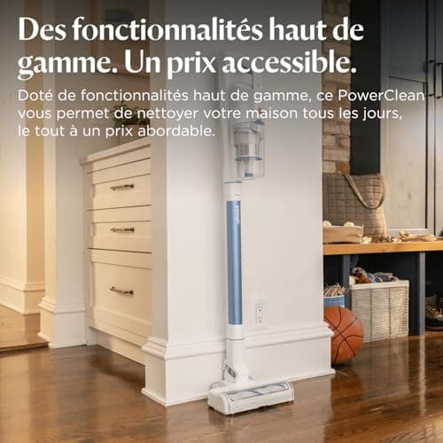 Bissell PowerClean, Broom Vacuum Cleaner, 200 W Motor, LED Lighting, Anti-Tangle Brush, 3-in-1, Freestanding Design, HEPA Filter, Removable Battery 2000 mAh, Battery Life 40 Minutes, 4261N - Image 4