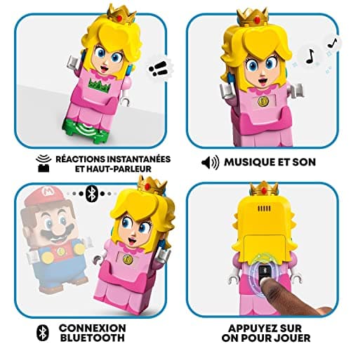 LEGO 71403 Super Mario Pack de Démarrage Les Aventures de Peach, Jouet Construction, Figurine Interactive, Toad, pour les Enfants de 8 Ans et Plus - Image 5