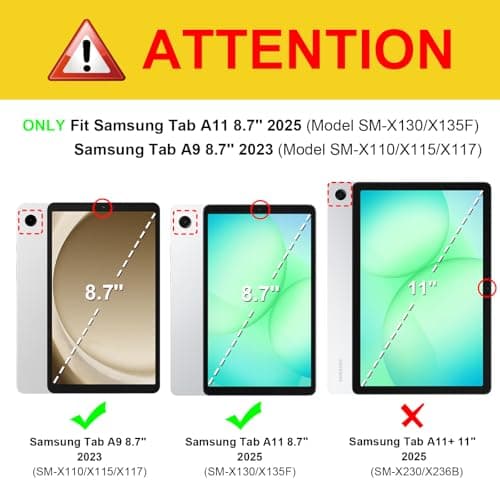 FINTIE Case for Samsung Galaxy Tab A11 8.7 Inch 2025 and Galaxy Tab A9 8.7 Inch 2023, Slim Transparent Frosted Hard and Light Case, Peacock Blue - Image 3