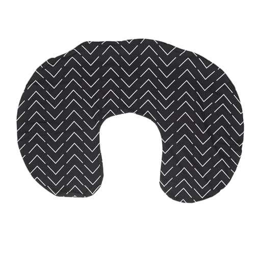 Taie d'oreiller d'allaitement en Forme de U avec Un Design Facile à Nettoyer pour Les Nouvelles Mamans, Cette Housse de Coussin d'allaitement Offre Une Surface Douce à (Noir Géométrique) - Image 2