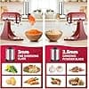 COFUN Stainless Steel Vegetable Cutter Accessory for KitchenAid Robot Pastry Cheese Grater Vegetable Grater with 4 Blades - Image 5