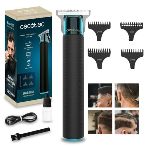 Cecotec Bamba PrecisionCare Profiling Professional Hair & Beard Clipper High Performance Sharp Blade, 4 Guide Combs 1-4mm, Hair & Beard, Autonomy 90 min, Ergonomic - Image 3