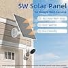 3 Pack Solar Panel Chargers Compatible with Google Nest Camera Outdoor and Indoor (Battery Version), 5V 5W Solar Panel with 4M Charging Cable, Fast Charging - Image 4