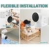 sciuU Wall/Ceiling Mount Compatible with Google Nest Cam (Indoor, with Cable/Outdoor Battery), Thickened Metallic Ultra-Hard Accessories Bracket for Indoor Surveillance Camera - Image 3