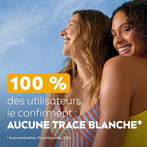 NIVEA SUN Lait Solaire Invisible Finish Protect & Hydrate SPF 50+ 150 ml — Crème Solaire résistante à l'eau — Protège et Hydrate — Haute Protection Visage et Corps - Image 6
