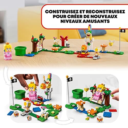 LEGO 71403 Super Mario Pack de Démarrage Les Aventures de Peach, Jouet Construction, Figurine Interactive, Toad, pour les Enfants de 8 Ans et Plus - Image 6
