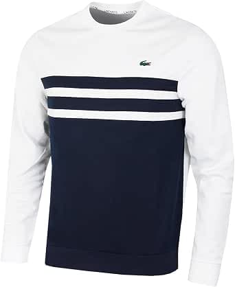 Lacoste 2024 Men's Classic Fit Striped Chest Durable Sweater
