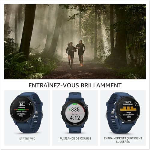 Garmin Forerunner 255 - Running Multisport GPS Smart Watch - Gray - 46mm Case - Image 3