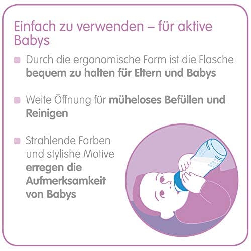 MAM Easy Active Baby Bottles, 270 ml, with MAM Teat, SkinSoft Silicone, Baby Bottles with Ergonomic Shape, for Babies from 0 Months, Bee/Hedgehog, Set of 2 - Image 5