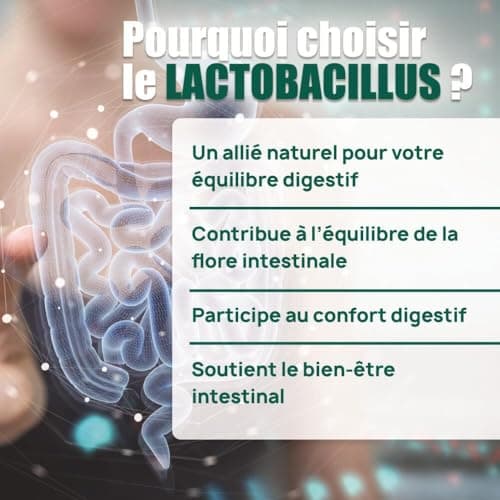 LACTOBACILLUS GASSERI - Natural 200 Billion Ferment - High Dosed - L. Gasseri - Living Complex - Gastro-Resistant Vegetable Capsules - Program 30J - Eric Favre - Image 4
