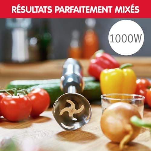 Moulinex Blender Stand, 4 Blades, Powelix, 10 Speed, 3-in-1, Chopper and Whisk, 1000 W, Quickchef, DD655811 - Image 4
