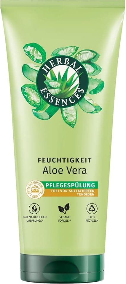 Herbal Essences Aloe Vera Jasmine Hydrating Conditioner 250ml For Very Dry To Shine Hair With Naturally Derived Ingredients Vegan - Image 1
