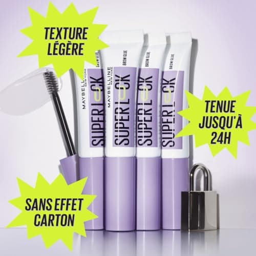 Maybelline New York - Clear Eyebrow Fixing Gel - With Sculpting Brush - Extreme Hold 24H - No Residue - No Cardboard Effect - Non Sticky Finish - Superlock Brow Glue - Image 5