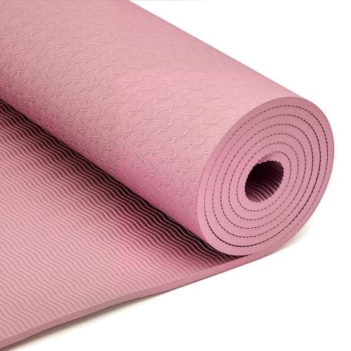 Amazon Basics 1/4 Inch Thick TPE Exercise Yoga Mat with Carrying Strap - Image 6