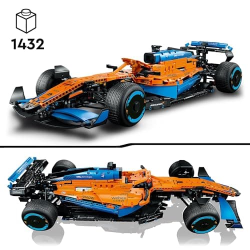 LEGO Technic La Voiture De Course McLaren Formula 1 2022 pour Adultes avec 1434 Pièces Modèle Réduit de Voiture de F1, Kit de Construction Idée Cadeau pour Hommes, Femmes, Décoration intérieure 42141 - Image 4