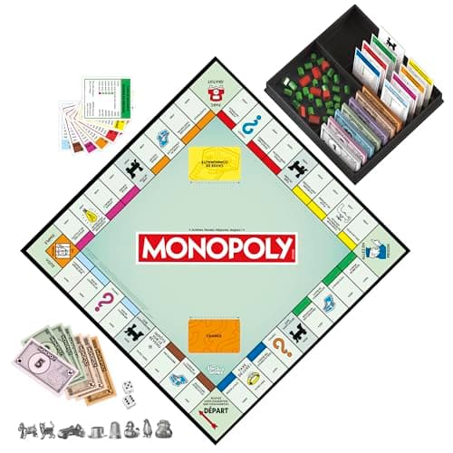 Monopoly, Large Board Game with Storage Box and Pawns - French Version - Image 4