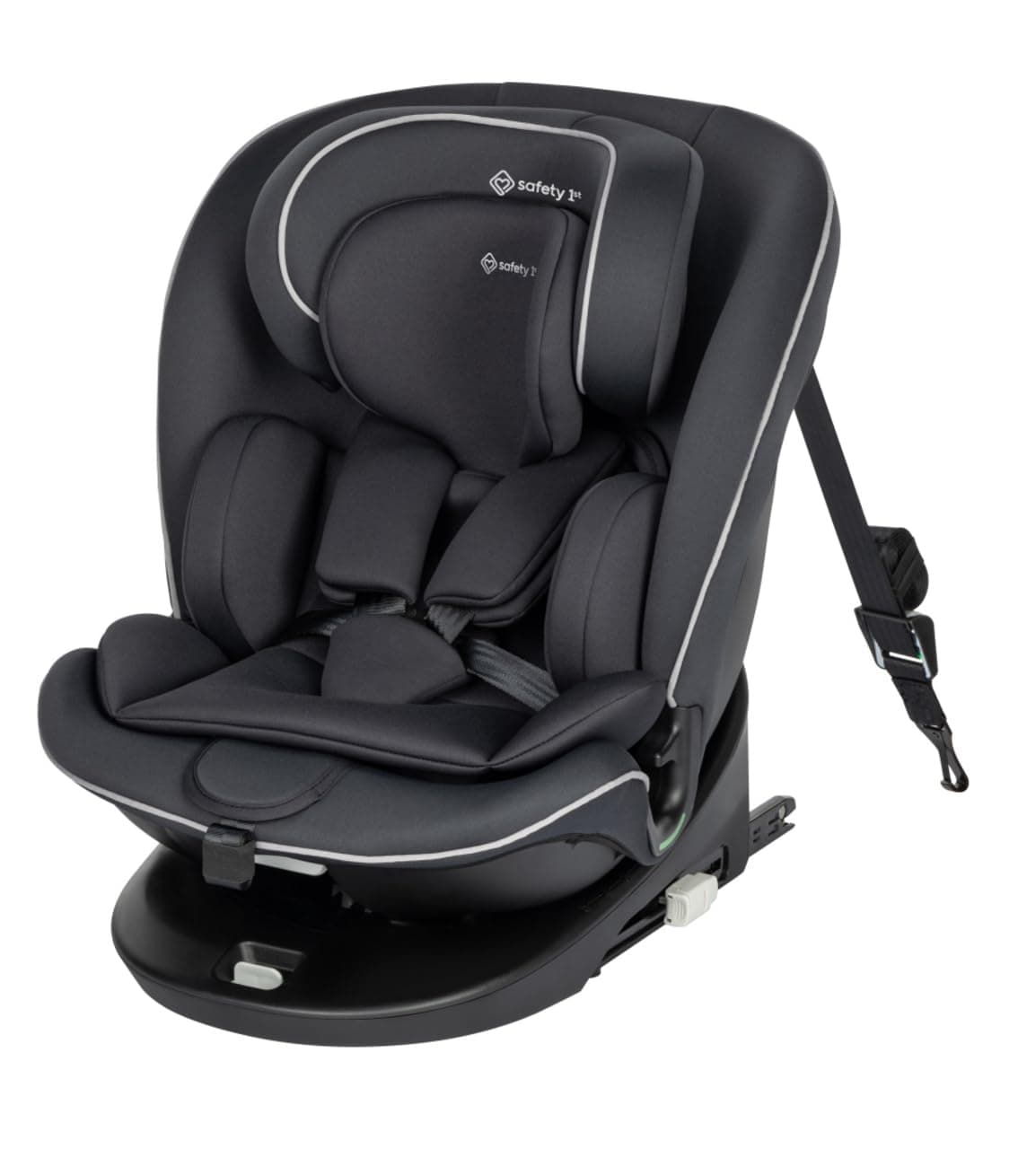 Safety 1st Saturn 360 i-Size, 360° Swivel Car Seat, 0-12 Years (40-150 cm), ISOFIX, Baby Car Seat, FlexiSpin Rotation, 5 Tilt Positions, 12 Headrest Positions, Black - Image 1