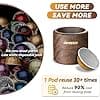 Nespresso Reusable Vertuo Pod Refill Kit: Reusable Vertuo Capsule for Nespresso/Vertuoline Coffee Pods with 100 Foil Lids for All Pod Sizes - Image 7