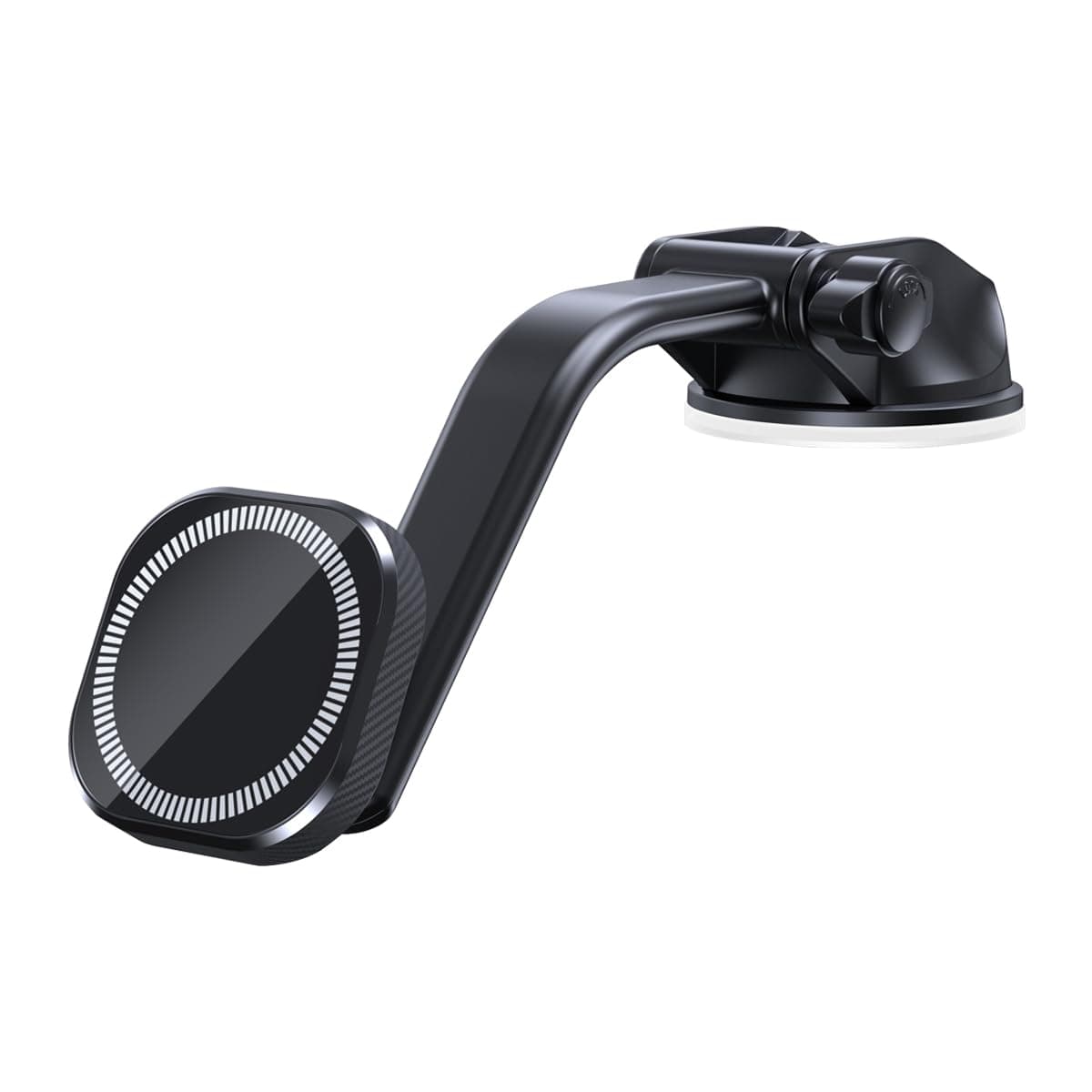 Mobil Magnetic Car Phone Holder, Magnetic Car Phone Holder, Mobile Phone Holder Dashboard, 360° Rotation Magnetic Car Phone Holder (Curved Arm Model)