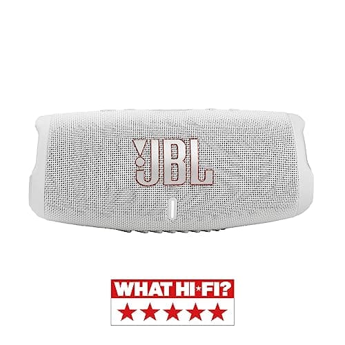 JBL Charge 5 – Enceinte portable Bluetooth avec chargeur intégré – Son puissant et basses profondes – Autonomie de 20 hrs – Etanche à l’eau et à la poussière – Blanc - Image 7