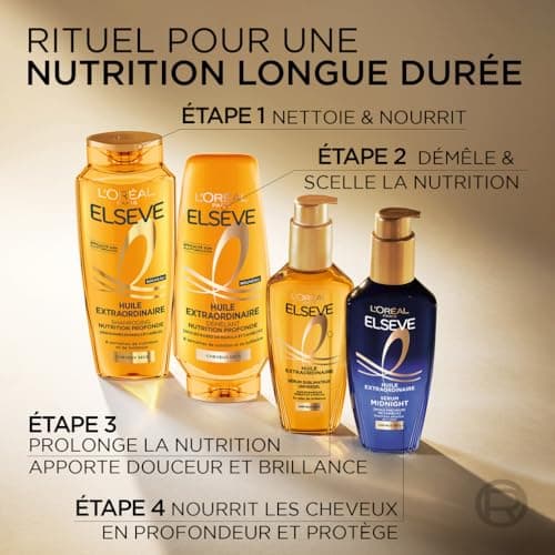 L'Oréal Paris - Deep Nutrition Conditioner for Dry Hair - Nourishes & Detangles - 8 Weeks of Nutrition & Shine - Rare Marula & Camellia Oils - Elseve Extraordinary Oil - Image 7