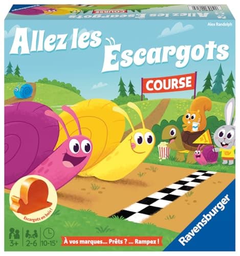 Ravensburger - Allez Les Escargots - Board Game 3 Years and Up - Snails Race - 2 to 6 Players - 20617 - French Version - Image 2