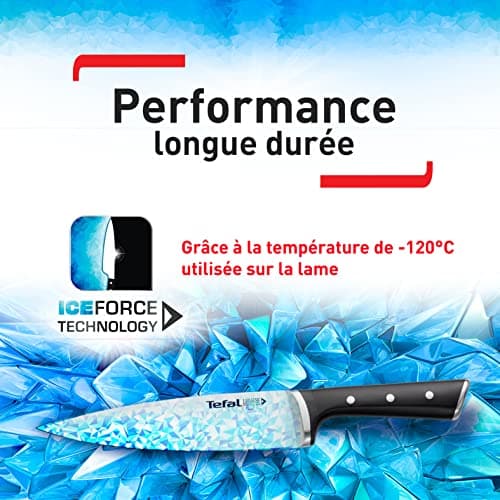 Tefal Ice Force K2324S74 Kitchen Knife Set, German Stainless Steel Blade, 10 Year Guarantee, High Performance Cutting and Sharpening - Image 9